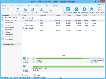 EaseUS Partition Master Free Gets Your Drives Resized and Partitioned
