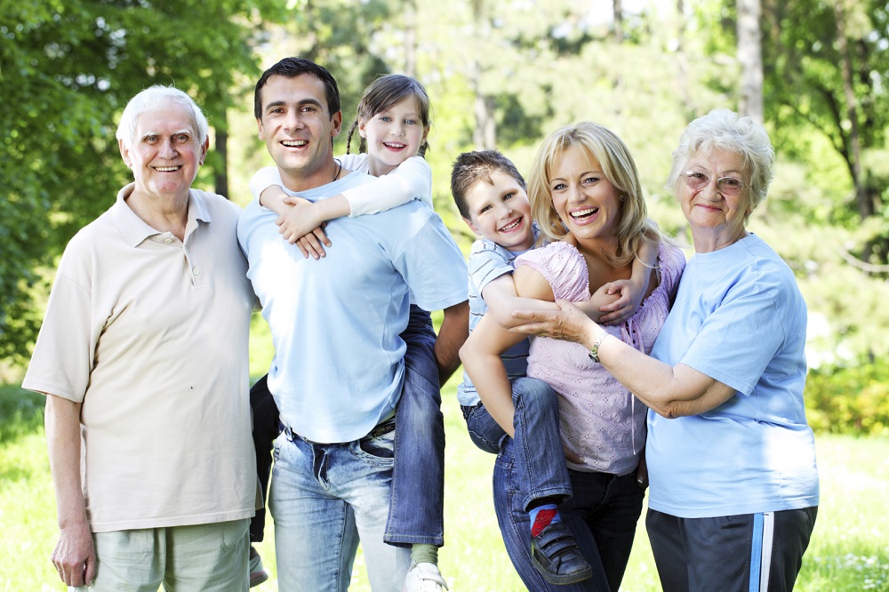 family in the park